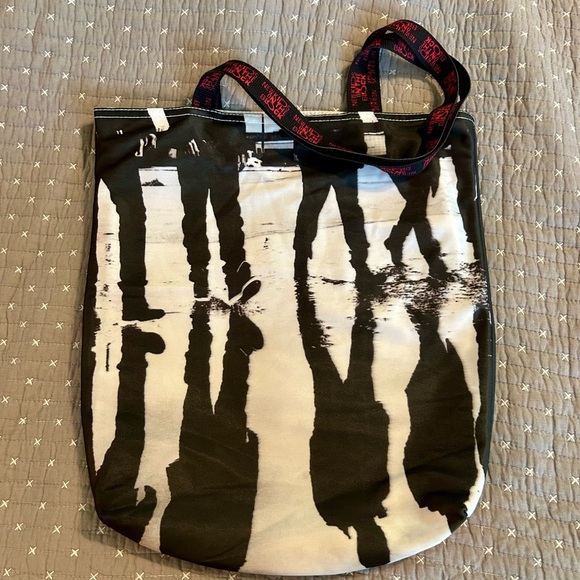 NKOTB Stylish Black and White Tote Bag - Picture 3 of 4